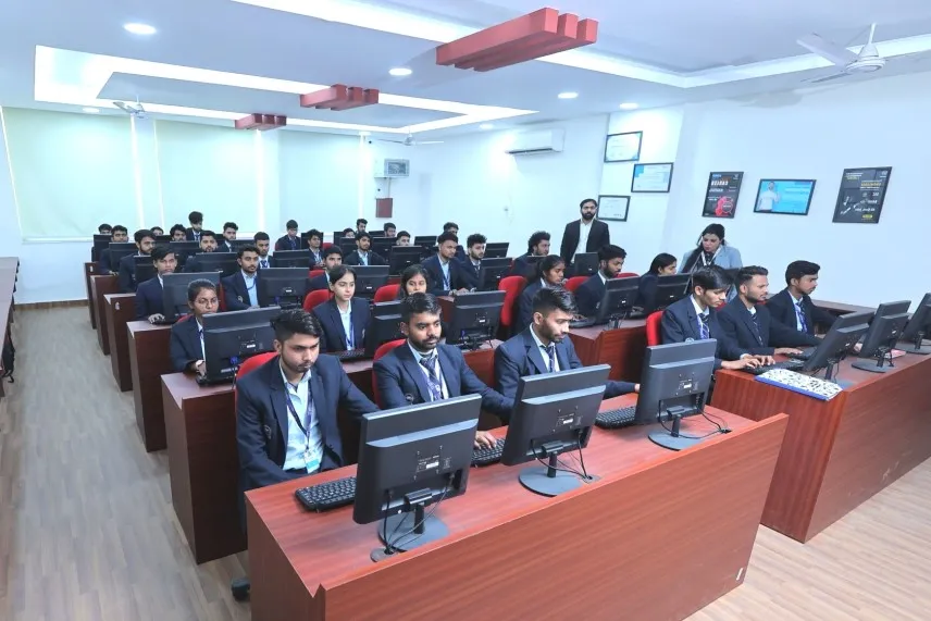 Students in computer lab